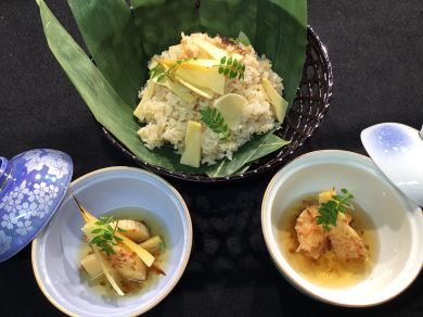 新筍御飯　新筍の土佐煮