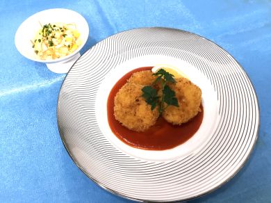クリームコロッケ　コールスロー