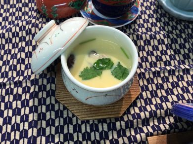 野菜の胡麻和え　茶碗蒸し