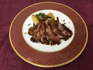 鴨のロースト グランメール風