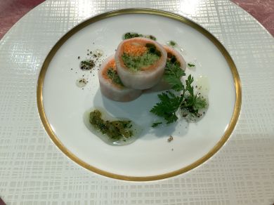 香味野菜サーモン巻き