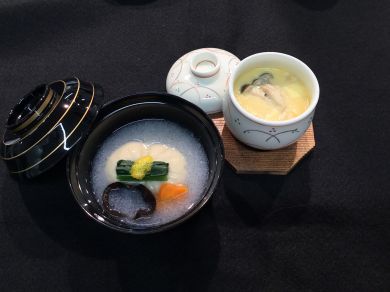 蓮根すり流し　甘酒茶碗蒸し