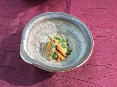 野菜の胡麻和え　茶碗蒸し