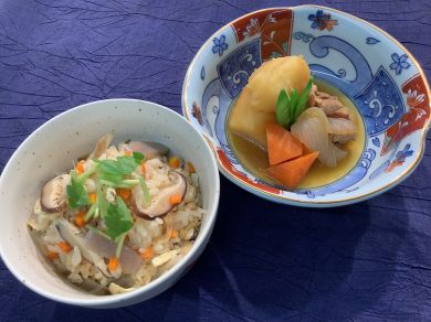 肉じゃが　かやく御飯