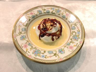 南瓜とベーコンのケークサレ　ウ・ア・ラ・ネージュ(卵白の淡雪風)