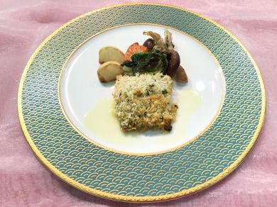 鯖の香草焼き 茸添え